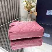 Prada nylon quilted chain bag in a hot pink color 25x24x5cm - 5