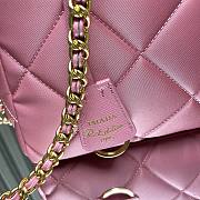 Prada nylon quilted chain bag in a hot pink color 25x24x5cm - 2