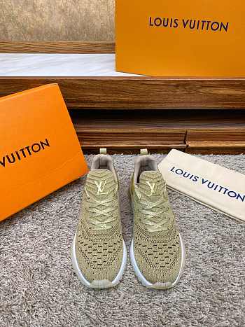 Louis Vuitton V.N.R. (Vuitton New Runner) sneakers in a metallic gold