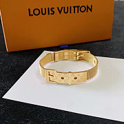 Louis Vuitton mesh bracelet with a belt buckle closure - 6