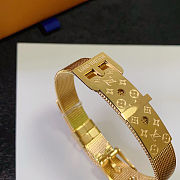 Louis Vuitton mesh bracelet with a belt buckle closure - 5