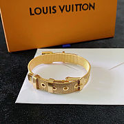Louis Vuitton mesh bracelet with a belt buckle closure - 4