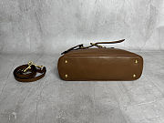 Miu Miu Aventure nappa leather top-handle bag in a brown color 22x 30x10cm - 5