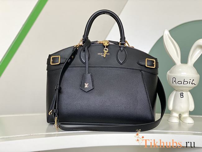 Louis Vuitton Vendôme MM bag in black Taurillon and calfskin leather 36×29×15cm - 1