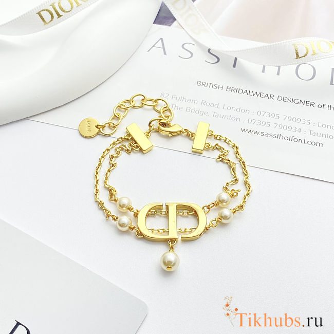  Dior Petit CD Circle bracelet in gold-finish - 1