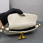 Prada Cleo patent leather shoulder bag in white color 24x11x4 cm - 4