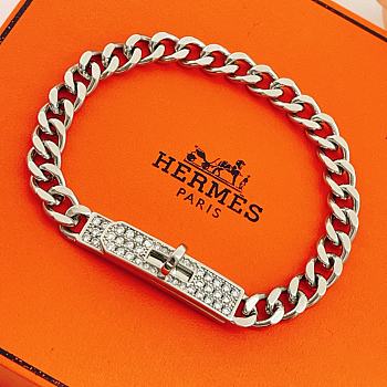 Hermes Kelly Gourmette bracelet