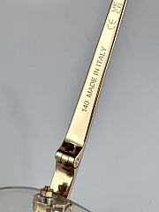 Cartier Panthère rimless cat-eye metal sunglasses - 3
