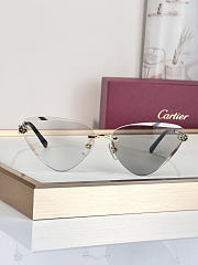 Cartier Panthère rimless cat-eye metal sunglasses - 2