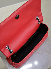 Saint Laurent Jamie bag in red lambskin leather 25x15x7.5 cm - 3