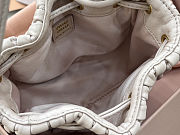 Miu Miu Matelassé nappa leather pouch in beige 14x16x7.5 cm - 3