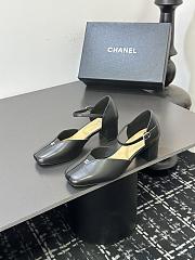 Chanel slingback heels in a black color - 1
