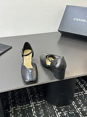 Chanel slingback heels in a black color - 3