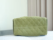 Chanel 25 hobo bag in khaki suede with antique gold hardware 30x26x14 cm - 4