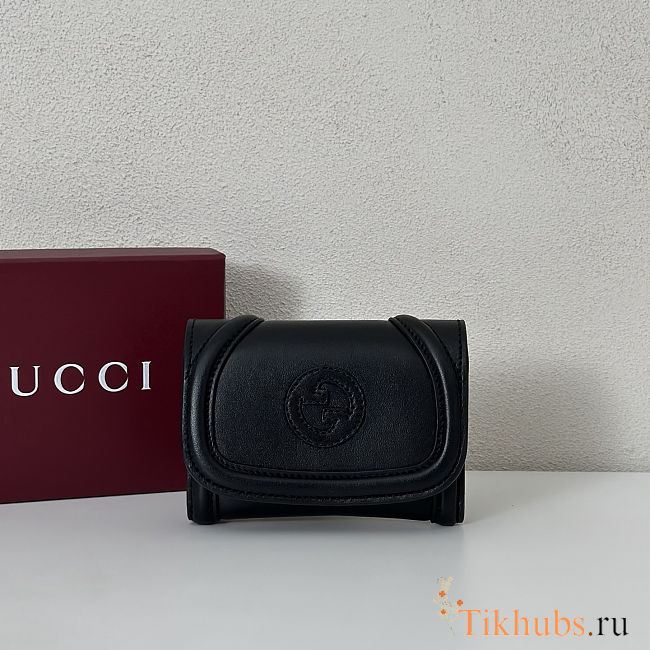 Gucci Blondie leather card case in black color 11x9 cm - 1