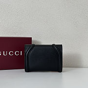 Gucci Blondie leather card case in black color 11x9 cm - 6