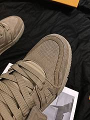Louis Vuitton LV Trainer sneakers in a brown suede - 3