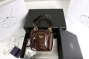 Prada Dangle mini leather top-handle bag 14.5x14x13.5 cm - 1