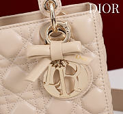 Dior Small Lady Dior My ABCDior Bag in beige lambskin 20x16.5x8cm - 2