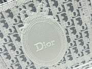 Dioramour Small Dior Book Tote handbag features an embroidered strap 26*8*22cm - 3