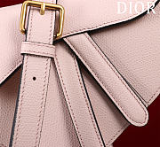 Dior mini Saddle Bag with Strap Powder Pink 19.5*16*6.5cm - 2