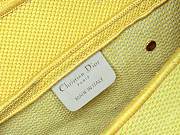 Dior Saddle Bag with Strap Yellow and Red Book Cover Embroidery 24×16×18cm - 3