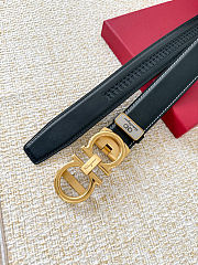 Salvatore Ferragamo reversible men's belt in black leather 35 mm - 3