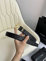 Saint Laurent Cassandre belt with a gold-tone buckle 3.0 cm - 4
