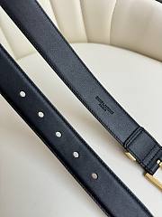 Saint Laurent Cassandre belt with a gold-tone buckle 3.0 cm - 2