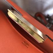 Hermès Constance 18 bag, featuring orange leather with gold hardware  - 6