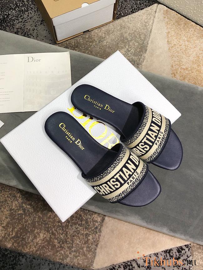 Christian Dior Dway slides in deep blue - 1