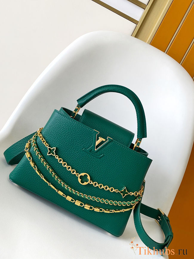 Louis Vuitton Capucines BB in Emerald Green, 27x17.3x9 cm - 1