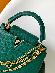 Louis Vuitton Capucines BB in Emerald Green, 27x17.3x9 cm - 3