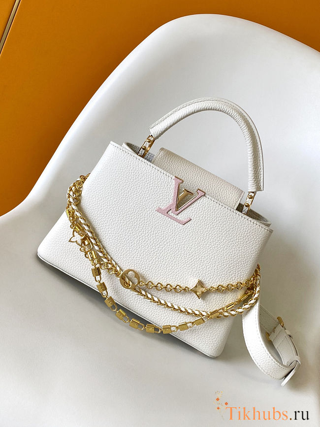 Louis Vuitton Capucines BB handbag Taurillon leather with accessory 27x17.3x9 cm - 1