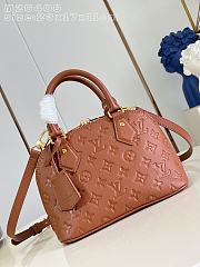 Louis Vuitton Alma BB in Monogram Empreinte leather in brown 23x17x11cm - 1