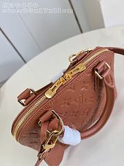 Louis Vuitton Alma BB in Monogram Empreinte leather in brown 23x17x11cm - 3