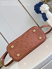 Louis Vuitton Alma BB in Monogram Empreinte leather in brown 23x17x11cm - 4