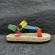 Loewe Paula's Ibiza Logo-Embroidered Colour-Block Webbing Platform Sandals - 5