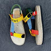 Loewe Paula's Ibiza Logo-Embroidered Colour-Block Webbing Platform Sandals - 4