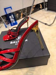 Balmain branded red high-heeled 9.5 cm - 6