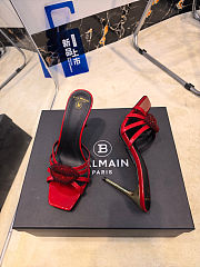 Balmain branded red high-heeled 9.5 cm - 4