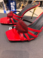 Balmain branded red high-heeled 9.5 cm - 2