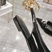 Celine Alma Triomphe slingback flats in black - 6
