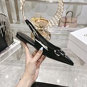 Celine Alma Triomphe slingback flats in black - 5