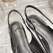 Celine Alma Triomphe slingback flats in black - 3