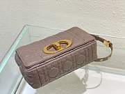 Christian Dior Small Bag Calfskin Cannage Caro In Taupe Color Size 20 cm - 5