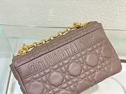 Christian Dior Small Bag Calfskin Cannage Caro In Taupe Color Size 20 cm - 4