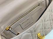 Christian Dior Small Bag Calfskin Cannage Caro In Taupe Color Size 20 cm - 2