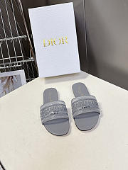 Christian Dior Dway slides in gray - 1