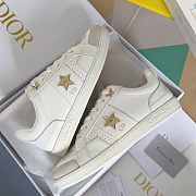 Christian Dior Star sneakers in white calfskin and suede calfskin - 3